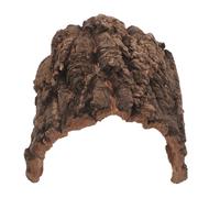 DINHEAROM Escondite para terrario de Geckos - Cueva de Corteza de Corcho Natural para Reptiles y lagartos - Refugio con diseño de para Serpientes de 6x7 Pulgadas