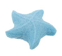 DINHEAROM Esponja de Baño para en Forma de Estrella de Mar Azul, Fibra Vegetal Delicada y Exfoliante Corporal para Cuidado Delicado y Lavado Diario