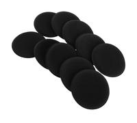 DINHEAROM Esponjas para Aplicación de Cera de Coche Negras 10 Piezas, Esponja Multiusos para Pulido y Limpieza Exterior de Vehículos, Herramienta Manual para Mantenimiento Automotor, Uso