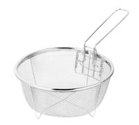 DINHEAROM Espumadera para Cocinar de Malla Fina de Acero Inoxidable, Colador para Freír Pollo y Papas, Uso en Cocina Doméstica y Profesional