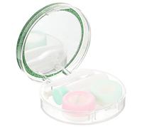 DINHEAROM Estuche para Lentes De Contacto De Viaje Organizador Elegante para Mujer Contenedor Práctico para Guardar Lentillas y Lentes Cosméticos