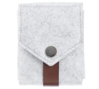 DINHEAROM Estuche Portátil Anti-caída y Amortiguadora para Lápiz Labial con Espejo Incorporado, Bolsa de Fieltro Adecuado para Fiestas y Uso al Aire Libre