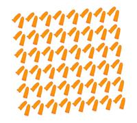 DINHEAROM Fundas Protectoras para Dedos Prácticas y Cómodas de Látex Naranja 100 Fáciles de Poner y Quitar Antideslizantes para Uso Diario