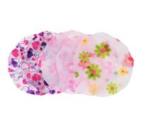 DINHEAROM Gorros de Ducha Impermeables de Eva para Adulto, 5 Piezas Reutilizables Diseño Elástico, Talla Única Ajustable, Protección contra Agua para Baño, Salón y Spa