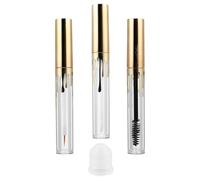 DINHEAROM Kit de 3 Envases Transparentes para Maquillaje Reutilizables y Rellenables, Tubos de Plástico de 4ml para Brillo Labial y Delineador de Ojos, Uso Diario y Creación de Cosméticos