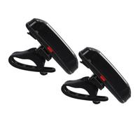 DINHEAROM Luz Trasera para Bicicleta Ligera y Portátil, Kit de 2 Piezas Luz Roja y Luz Clara LED Recargable Usb, Diseño Multifuncional para Ciclismo de Montaña y Actividades al Aire Libre