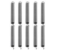 DINHEAROM Muelle de Extensión de Acero Plata con Doble Gancho 10 Piezas y Cierre Confiable Alta Compatibilidad para Trampas de Ratones para Uso en Trampas Interiores y Exteriores