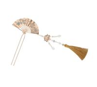 DINHEAROM Palillos Chinos Para El Pelo Con Forma De Abanico De Esmalte, Horquilla Con Borlas, Accesorios De Disfraz Para Bodas, Fiestas Y Ocasiones Especiales.