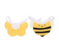 DINHEAROM Pañuelo para Perros Diseño de Abeja y Flor en Color Amarillo, Bandana Ajustable de Poliéster y Lana, Accesorio Cómodo y Seguro para Mascotas en Cumpleaños y Fotos