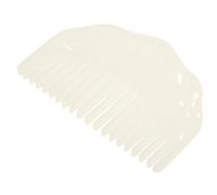 DINHEAROM Peine Lateral de Resina Elegante Blanco Estilo Antiguo Chino Que No Daña el Cabello Accesorio Cabello Mujer Adecuado para Peinados Formales