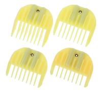 DINHEAROM Peines Guía para Cortadora de Pelo Profesional 4piezas Accesorios de Barbería en Abs Negro para Grooming y Trimming Ajuste Estándar Color Aleatorio