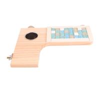 DINHEAROM Plataforma de Salto de Madera Natural Adecuado para Ejercicio y Coordinación con Alfombrilla de Enfriamiento y Cuenco de Comida en Verano para