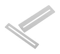 DINHEAROM Protector de Trastes de Guitarra de Metal Plata, 2 Piezas para Pulido y Molienda, Fácil de Usar, Mejora la Comodidad al Tocar, Accesorio para Diapasón