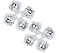 DINHEAROM Protector Esquinas Muebles Metálico en Forma de Bola Plateada, 8 Piezas Resistentes y Estéticas para Mesas y Gabinetes en Hogares y Almacenes
