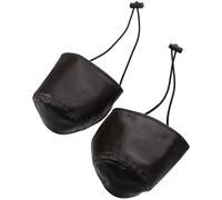 DINHEAROM Protectores de Talón para Zapatos de Pu Marrón, Cómodos y Resistentes al Desgaste, Ideales para Conducir, Paquete de 2 Unidades para Hombres y Mujeres