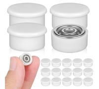 DINHEAROM Rodamientos Giratorios Alta Velocidad y Rotación de Plástico Blanco 40 Accesorios para Decoración de Uñas y Manualidades DIY para Decoración de Uñas 3d