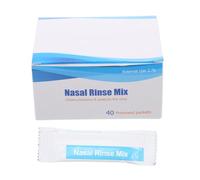 DINHEAROM Sal de Enfermería Nasal 40 Sobres 2,7g Paquetes de Solución Salina para Irrigación Nasal Uso en Casa y Portátil para Adultos