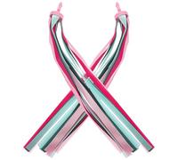 DINHEAROM Serpentina para Manillar de Bicicleta Infantil, Par de Borlas Decorativas Rosas de Poliéster y Plástico, Accesorios Coloridos para Scooter y Triciclo, Compatibles y Duraderas