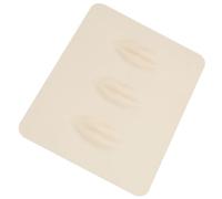 DINHEAROM Silicona para Práctica de Microblading y Tatuajes de Labios Base Sólida 3D, Doble Cara para Artistas de Maquillaje Permanente y Formación Profesional