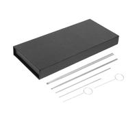 DINHEAROM Sonda para Serpientes De Acero Inoxidable para Determinar Género, 6 Piezas, Diferentes Diámetros, para Reptiles, Suministros De Salud para Mascotas, Uso Profesional