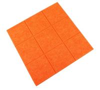 DINHEAROM Tablero de Fieltro Autoadhesivo de 30x30 Cm Color Miel Naranja, para Decoración y Tablón de Anuncios en Aula y Hogar, Material de Fibra Química Resistente para Fijar Chinchetas