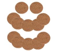DINHEAROM Tapete Natural para Nido de Paloma, 12 Piezas Redondas de Fibra para Macetas, Esteras para Palomares y Suministros para Mascotas en Jardines
