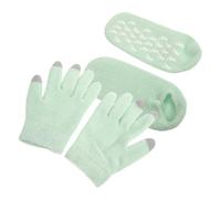 DINHEAROM y Calcetines para Pies Secos para Manos Juego de Guantes Hidratantes Hilo de Pluma, Transpirables y Nutritivos para Suavizar la Piel en Navidad