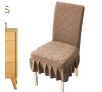 Dining Chair Cover - Thickened Elastic, Washable Protector, Seat Slipcover, Removable Stretch Fit, Polar Fleece Cushion Wrap, Furniture Shield | Stylish Home Upgrade For Wedding Party Banquet Holiday