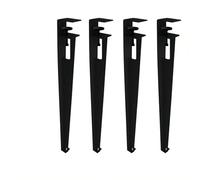 Dining Table Leg Support Frame Clamping Metal DIY Tabletop Narrow Adjustable Legs Suitable Workbenches Desks Coffee Tables(40cm/Black)