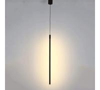 Dining Table Lights Ceiling Slim Single Head Chandelier Minimalist Bed Bedside Cylinder Pendant Modern Creative Led Hanging Fixture(3000K,120