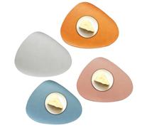 Dining Table Place Mats - 45.5x36.5x0.15cm Mode Black Gold Vinyl Heat Resistant, Washable Home Decor | Oilproof Insulation Table Mats Set - For Indoor Outdoor Living Room Patio Restaurant Party Picnic