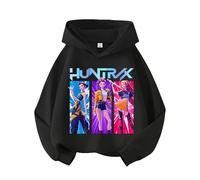 Dinint Pullover Sudadera para Niño y niña Generisch Sudadera con Capucha K-Pop Unisex Niños Manga Larga Sudaderas Anime Estampado Niños Sudaderas de Forro Polar con Capucha 11-12 Años