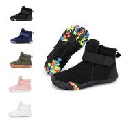 Dinint Unisex Niños Barefoot Botas de Invierno,Zapatos de Trekking Barefoot Minimalistas,Cómodas Antideslizante Bota de Invierno Gr.25-36 EU