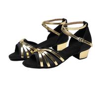 Dinint Zapatos de Baile Niña, Zapatos Latinos de Satén Mujer, para Baile salón/Fiesta/SalsaBaile/práctica Rendimiento ProfesionalZapatos Tallas 30