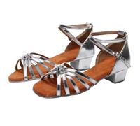 Dinint Zapatos de Baile Niña, Zapatos Latinos de Satén Mujer, para Baile salón/Fiesta/SalsaBaile/práctica Rendimiento ProfesionalZapatos Tallas 38