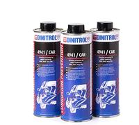 Dinitrol® 4941 - Cera Protectora para carrocería (3 Botes de 1 litro con Tapa de Rosca), Color Negro
