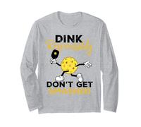 Dink Responsibly Don't Get Smashed Funny Pickleball Player Manga Larga