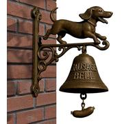 Dinner Bell Outdoor | Timbre Decorativo para Puerta De,Figura Decorativa De Perro para Porche Jardín Casa Cabaña Patro Trasero Regalo Inauguración