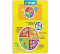 Dinner Plate Poster Healthy Food Habits