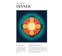 Dinner - Retro Edition: Vintage Dinner Recipe Journal | Blank Cookbook to Write In Your Own Recipes | 100 Templates | Evening Meals & Family Favorites | Let’s Make Delicious Memories collection