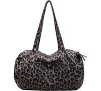 Dinntty Bolso De Hombro con Estampado De Leopardo, Bolso De Lona De Gran Capacidad, Bolso Versátil, Bolso Hobo para Trabajo Diario.