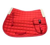 Dinntty Mantilla Acolchada De Vellón para Doma Clásica, Acolchada Y Gruesa, con Bolsillos, para Caballos Ingleses