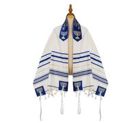 Dinntty Talit Mesiánico Tradicional, Chal De Oración Judío Israelí para Hombres Y Mujeres.
