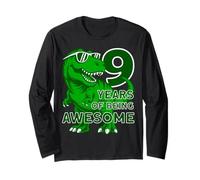 Dino 9 Years of Being Awesome Dinosaurier 9 Manga Larga