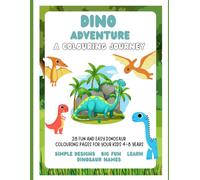 Dino Adventure: Color & Learn with 28 Amazing Dinosaurs!: A Fun-Filled Coloring Book with Colored References, Facts, and Cute Cartoon Dinosaurs for Kids Ages 4-8