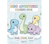 Dino Adventures: Simple and cute dinosaurs coloring book