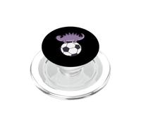 Dino ama el fútbol Dinosaurio Reptil PopSockets PopGrip para MagSafe