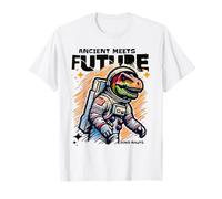 Dino Astronaut Ancient Rex Future Fusion Art Space Explorer Camiseta