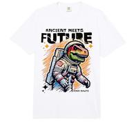 Dino Astronaut Ancient Rex Future Fusion Art Space Explorer Comfort Colors Adult Heavyweight T-Shirt