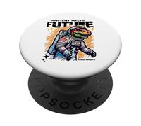 Dino Astronaut Ancient Rex Future Fusion Art Space Explorer PopSockets PopGrip Adhesivo